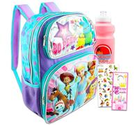 Disney Ensemble sac à dos Toy Story - Ensemble avec sac à dos Toy Story de 40,6 cm avec Bo Peep, Jessie, Forky, plus une bouteille d'eau et un sac à dos Toy Story pour filles, Sac à dos Toy Story, Toy