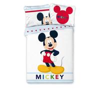 Disney enveloppe de couette Mickey Mouse 140 x 200 cm coton blanc