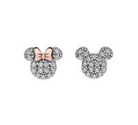 Disney ES00015TZWL.CS Boucles d'oreilles Femme Minnie Mickey Mouse Boucle Blanc Argent