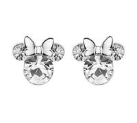 Disney ES00028SAPRL.CS Boucles d'oreilles Femme Minnie Mouse Noeud Blanc Avril Argent