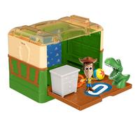 Disney et Pixar Minis Stories empilables Toy Story Andys Room Toy Toy Detail Scene Case avec 2 mini-figures Play Platform Woody & Rex Collector G