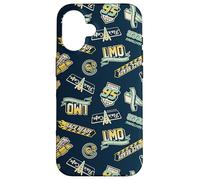 Disney et Pixar's Cars Flash & Friends Sticker Pattern Coque pour iPhone 16