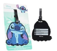 Disney Étiquettes de Bagage, Étiquette d’Identification pour Valise ou Bagage Voyage Avion Train Accessoire Stitch (Bleu Stitch)