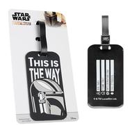 Disney Étiquettes de Bagage, Étiquette d’Identification pour Valise ou Bagage Voyage Avion Train Accessoire Stitch (Noir Mandalorian)