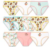 Disney Exclusive 100% Combed Cotton Underwear Available in Sizes 2/3t, 4t, 4, 6, & 8 Slips, Lot de 10 Moana 2, Fille