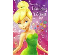 Disney Fairies - Fée Clochette Temps pour Souhaits d'anniversaire Carte d'anniversaire