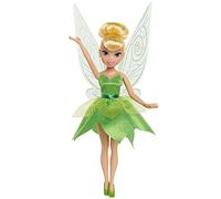 Disney Fairies Poupée Fée Clochette 22,5 cm avec Robe Verte Scintillante