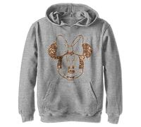 Disney Fall Floral Plaid Minnie Hoodie Sweat à Capuche, Chiné Sportif, XL Garçon