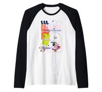 Disney Fantasia Sorcerer's Apprentice Mickey & Hippo Retro Manche Raglan