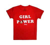 Disney Minnie Mouse-Girl Power T-Shirt, Rouge (Red Red), 9-10 Ans Garçon