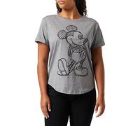 Disney FBLTS402-SPO_10(Small) Shirt, Grey, 36 Women's