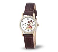 Disney Femme Analogique Quartz Japonais Montre avec Bracelet en Cuir NEW000551