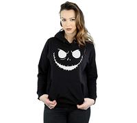 Disney Femme Nightmare Before Christmas Jack's Face Bold Sweat À Capuche Noir Small