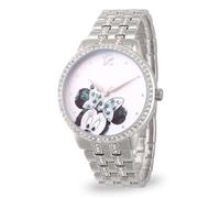 Disney Women's Minnie Mouse Analog-Quartz Watch with Alloy Strap, Silver, 17.8 (Model: WDS000672)