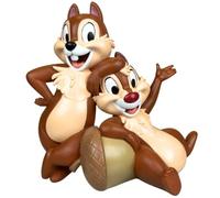Disney Figurine de jardin 3D Chip et Chap | Figurine Disney 3D détaillée, 32 cm de hauteur, Chip & Chap, décoration intérieure et extérieure