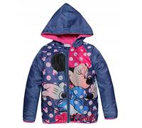 Disney Fille Coupe Vent Minnie Mouse Manteau Blouson Veste à capuche Mi-saison pour Printemps Automne Bleu marine 6 ans / 116 cm