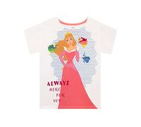 Disney Fille Princesse Sleeping Beauty T-Shirt Aurora Blanc 3-4 Ans