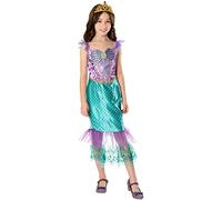 Disney Filles Déguisement Ariel Multicolore 7-8 Ans