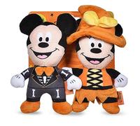 Disney for Pets Lot de 2 jouets d'Halloween Mickey et Minnie Mouse de 15,2 cm pour chiens | Jouet en peluche Mickey & Friends | Jouets d'Halloween pour chiens, produit officiel de Disney pour animaux de compagnie
