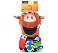 Disney for Pets Pumbaa Burrow Jouet pour Chien avec Mini Peluches Amovibles 22,9 cm | Jouets pour Chien Disney | Jouet en Peluche pour Chiens inspiré par Pumbaa du Roi Lion avec froissement