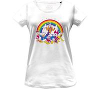 Disney « Friends Mickey Rainbow Pride » WODMICKTS234 T-Shirt Femme, Blanc, Taille XXL