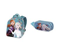 Disney Frozen 2 Enchanted Sac à dos Basic + Trousse à Crayons Double 3D