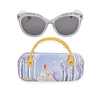 Disney Frozen 2 Girls Sunglasses with Carrying Case, Kids Sunglasses Protection (Silver)