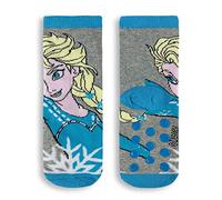 Disney Frozen 4592 Chaussettes d'hiver antidérapantes en coton pour fille, gris, 31-34
