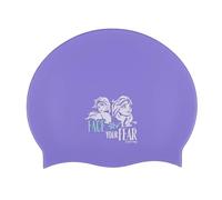 Disney Frozen Bonnet de Bain en Silicone Extensible pour Enfants 3+, Taille Unique, pour la Piscine (Violet Frozen)
