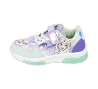 Disney Frozen Chaussures pour Filles, Elsa Chaussures de Sport Baskets Lumineuses, Taille EU 28