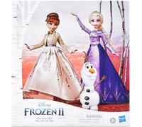Disney La Reine des Neiges 2 - Poupées mannequins Elsa, Anna et Olaf