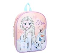 Disney FROZEN ELSA et OLAF - It's All Magic - Sac à dos pour enfants | école | maternelle - couleur rose - dimensions 29 x 22 x 9 cm, Multicolore Rose, taille unique
