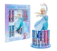 Disney Frozen Elsa Gloss à lèvres avec support acrylique, Gloss à lèvres à base de plantes, Idéal pour les fêtes, Cadeau d'anniversaire pour filles, Âge 3+ par Townley Girl
