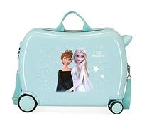 Disney Frozen Frosted Light Valise pour Enfant Bleu 50 x 38 x 20 cm Rigide ABS Fermeture à Combinaison latérale 34 l 1,8 kg 4 Roues Équipement à Main