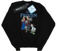Disney - "Frozen Happy Trolls" Sweat-shirt pour garçon BI18232 (152-158) (Noir)