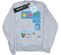 Disney - "Frozen I Love Heat" Sweat-shirt pour femme BI6096 (XXL) (Gris chiné)