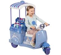 Disney Frozen Ice Cream Cart Motorized Battery Ride-on Cyclomoteur Toy Bike pour Filles avec kit de Jeu de crème glacée