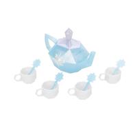 Disney Frozen ICY Magic Service à thé sous Licence Officielle par Jakks Pacific, lumières et Sons interactifs Amusants, Comprend Une théière Magique et Quatre Tasses à thé avec cuillères, idéal pour