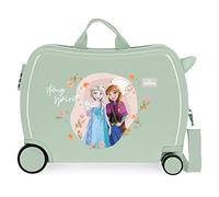 Disney Valise enfant La Reine des Neiges Strong Spirit 50 x 39 x 20 cm Rigide ABS 4 roues 34 L Vert