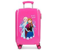 Disney Frozen La Reine des Neiges Dream of Magic Valise Trolley Cabine Rose 37x55x20 cms Rigide ABS Serrure à combinaison 32L 2,5Kgs 4 roues doubles Bagage à main