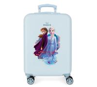 Disney Frozen La Reine des Neiges Nature is magical Valise Trolley Cabine Bleu 37x55x20 cms Rigide ABS Serrure à combinaison 32L 2,5Kgs 4 roues doubles Bagage à main