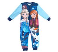 Disney Frozen/La Reine des Neiges Own Your Destiny Pyjama Une Pièce, Elsa, Anna & Olaf, 7-8 Ans: 128cm, Bleu