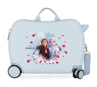 Disney Frozen La Reine des Neiges Trust Your Journey Valise Enfant Bleu 50x38x20 cms Rigide ABS Serrure à Combinaison 38L 2,1Kgs 4 Roues Bagage à Main