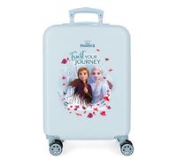 Disney Frozen La Reine des Neiges Trust Your Journey Valise Trolley Cabine Bleu 37x55x20 cms Rigide ABS Serrure à Combinaison 32L 2,5Kgs 4 Roues Doubles Bagage à Main