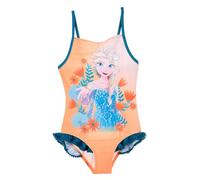 Disney Frozen Maillot de Bain Fille, Elsa Design Maillot de Bain Une Pièce, Maillot de Bain Enfant, Taille 4 Ans, Orange