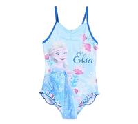 Disney Frozen Maillot de Bain Une Pièce pour Fille, Design Lumineux, Taille 5 Ans | Bleu
