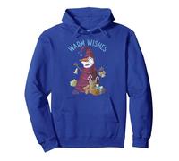 Disney Frozen Noël Olaf Warm Wishes Holiday Portrait Sweat à Capuche, Unisexe pour adultes, Bleu Royal, M