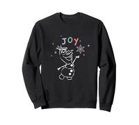 Disney Frozen Olaf Holiday Joy Sweatshirt, Unisexe pour adultes, Noir, S