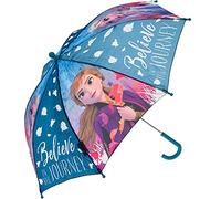 Disney Frozen Parapluie manuel 70 cm, Résistant à l'eau, avec dessins Elsa et Anna, pour enfants