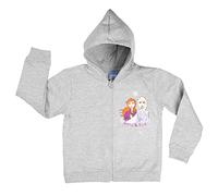 Disney Frozen Pull à capuche pour fille Motif La Reine des Neiges Gris, gris, 110-116